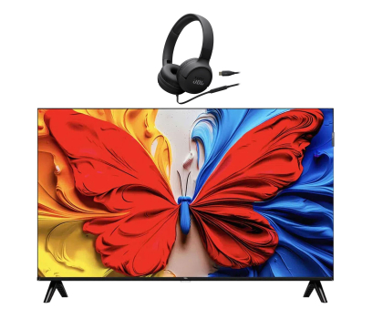 Telewizor 32" lub mniejszy TCL 32S5K 32" QLED Full HD Android TV DVB-T2 + Tune 520C USB-C c